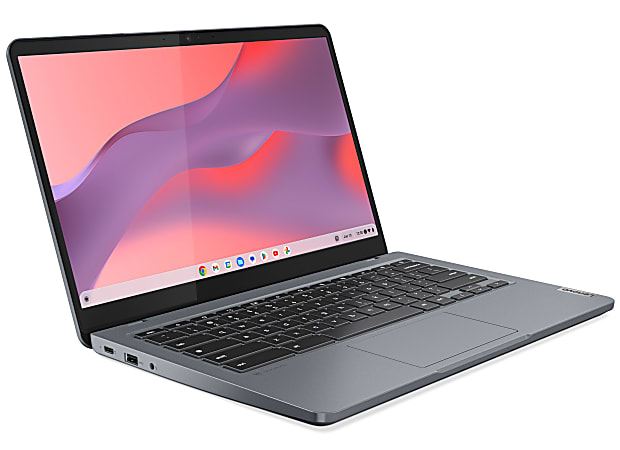 Lenovo IdeaPad Slim 3 Chrome 14IAN8 83BN0001US Laptop, 14", Intel® N-Series N100, AI Enabled, 4GB Memory, 64GB Flash Memory, ChromeOS