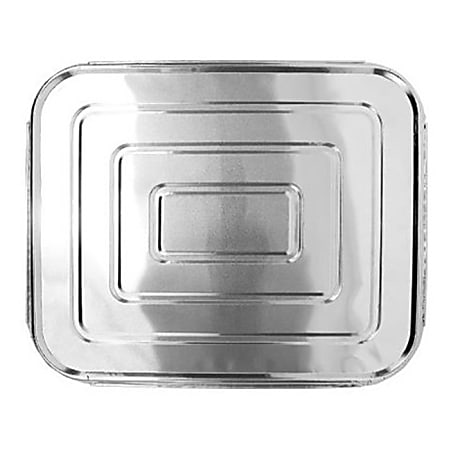 Karat 1/2-Size Foil Steam Table Pan Lids, Silver,