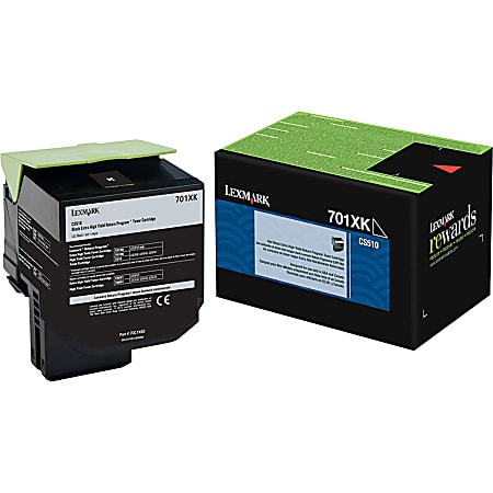 Lexmark&trade; 70C1XK0 Black High Yield Toner Cartridge