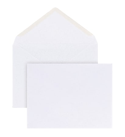 Quality Park Invitation Envelopes 4 38 x 5 34 Gummed Seal White Box Of 100  - Office Depot