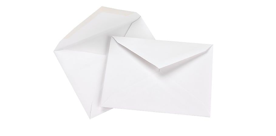 Office Depot Brand Greeting Card Envelopes A9 5 34 x 8 34 Gummed