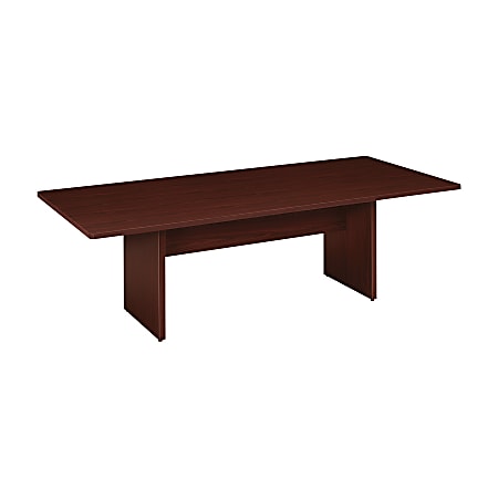 basyx® by HON BL-Series Rectangular Conference Table With Slab Base, 29 1/2"H x 96"W x 48"D, Mahogany