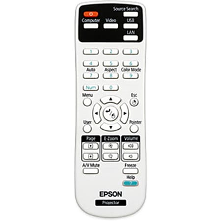 Epson Replacement Projector Remote Control - For Projector