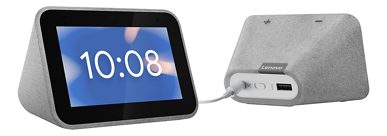 Lenovo Smart Clock ZA4R0002US Office Depot
