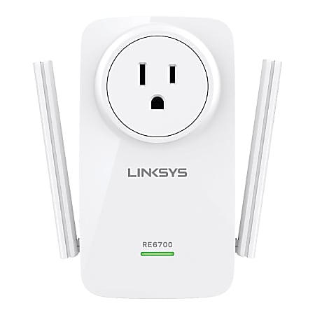 Linksys AC1200 AMPLIFY Dual-Band Wi-Fi Range Extender, RE6700