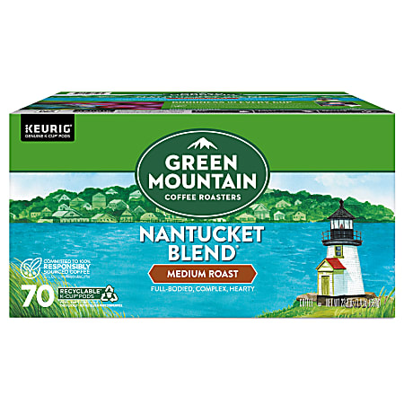 Green Mountain Coffee® Keurig® Single-Serve K-Cup® Pods, Nantucket Blend, Medium Roast, Pack Of 70 Pods