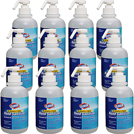 Clorox Commercial Solutions Hand Sanitizer - 16.9 fl oz (500 mL) - Pump Bottle Dispenser - Kill Germs - Hand - Moisturizing - Clear - Non-sticky, Non-greasy - 12 / Carton Clorox Commercial Solutions Hand Sanitizer - 16.9 fl oz (500 mL) - Pump Bottle Dispenser - Kill Germs - Hand - Moisturizing - Clear - Non-sticky, Non-greasy - 12 / Carton