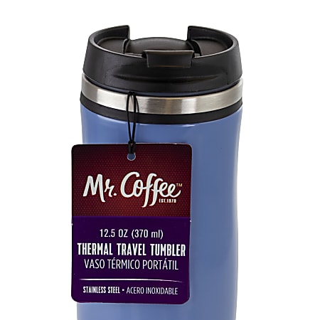 Mr. Coffee Insulated Thermal Travel Mugs 12.5 Oz Set Of 3 Mugs 