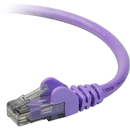 Belkin Cat. 6 UTP Patch Cable - RJ-45 Male - RJ-45 Male - 7ft - Purple