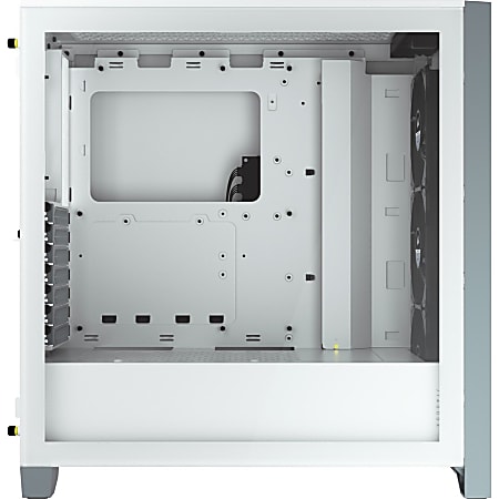 Corsair iCUE 4000X RGB Tempered Glass Mid Tower ATX Case White Mid