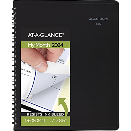 2024 AT-A-GLANCE® QuickNotes Monthly Planner, 7" x