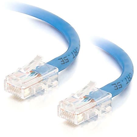 C2G-14ft Cat5e Non-Booted Crossover Unshielded (UTP) Network Patch Cable - Blue - Category 5e for Network Device - RJ-45 Male - RJ-45 Male - Crossover - 14ft - Blue