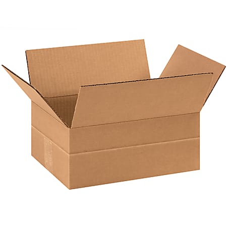 Office Depot® Brand Multi-Depth Corrugated Carton, 18"L x 18"W x 12"D, Kraft, Pack Of 25