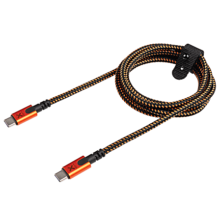 Xtorm Xtreme Series USB-C PD Cable, 4-15/16', Orange, TELOCXX005
