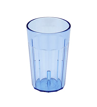 Cambro Newport Styrene Tumblers, 8 Oz, Slate Blue, Pack Of 36 Tumblers