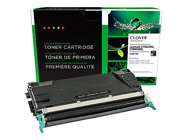 Office Depot® Remanufactured Black Toner Cartridge Replacement For Lexmark™ C746, ODC746B