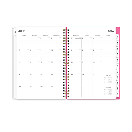 2024 2025 Blue Sky WeeklyMonthly Planning Calendar 5 78 x 8 58 Kinha ...