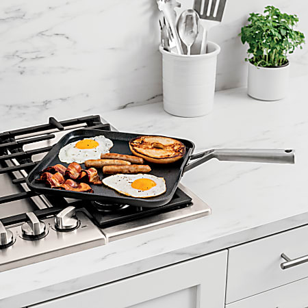 Ninja Foodi NeverStick Premium 11 Square Griddle Pan Slate Gray