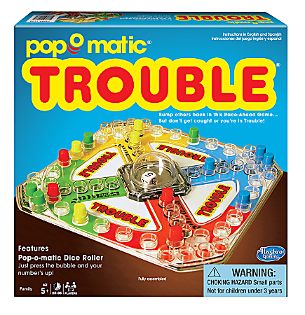 Winning Moves Classic Board Game, Trouble, Total Qty 1