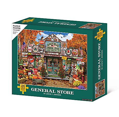 Willow Creek Press 1,000 Piece Jigsaw Puzzle, 26-5/8” x 19-1/4”, General Store