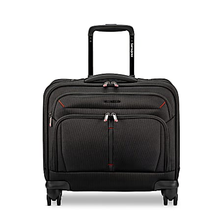 Samsonite&reg; Xenon 4.0 Spinner Nylon Rolling Mobile Office With 15.6" Laptop Pocket And Tablet Pocket, 15-3/8"H x 15-3/4"W x 7-1/8"D, Black