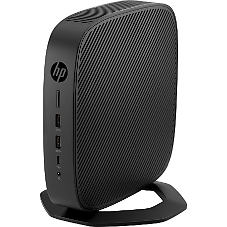 HP t640 - Thin client - SFF - 1 x Ryzen Embedded R1505G / 2.4 GHz - RAM 8 GB - flash 128 GB - eMMC - Radeon Vega 3 - GigE, Bluetooth 5.2 - WLAN: 802.11a/b/g/n/ac/ax, Bluetooth 5.2 - Windows 10 IoT Enterprise for Thin Clients 64-bit