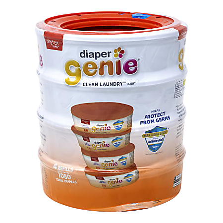 Playtex Diaper Genie Max Fresh Refill bags with a Clean Laundry