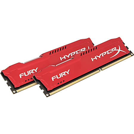 Kingston HyperX Fury 8GB DDR3 SDRAM Memory Module - For Desktop PC - 8 GB (2 x 4GB) - DDR3-1866/PC3-15000 DDR3 SDRAM - 1866 MHz - CL10 - 1.50 V - Non-ECC - Unbuffered - 240-pin - DIMM