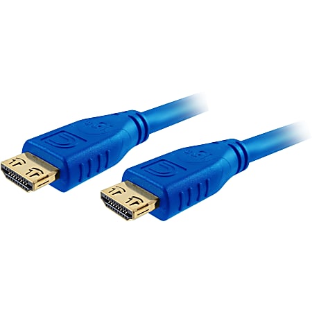 Comprehensive Pro AV/IT High Speed HDMI Cable with ProGrip, SureLength, CL3- Cool Blue 3ft