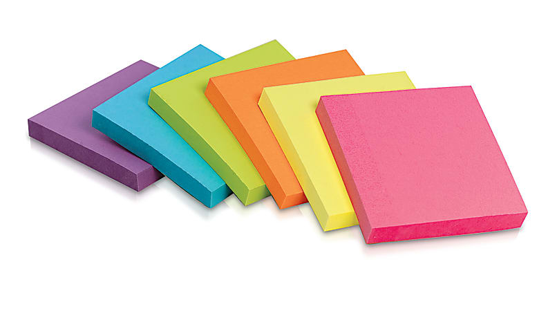 Post it Super Sticky Full Stick Notes 3 x 3 Electric Yellow 25 Sheets Per  Pad Pack Of 12 Pads - Office Depot