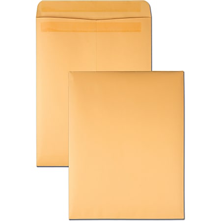 Quality Park Kraft Redi-Seal Envelopes - 10" Width x 13" Length - Self-sealing - Kraft - 100 / Box