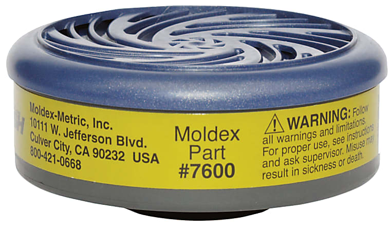Moldex 7600 Multi-Gas/Vapor Smart Cartridge, Black