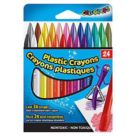 Maped Helix Color Peps Dual Plastic Crayons - Assorted - 24 / Pack
