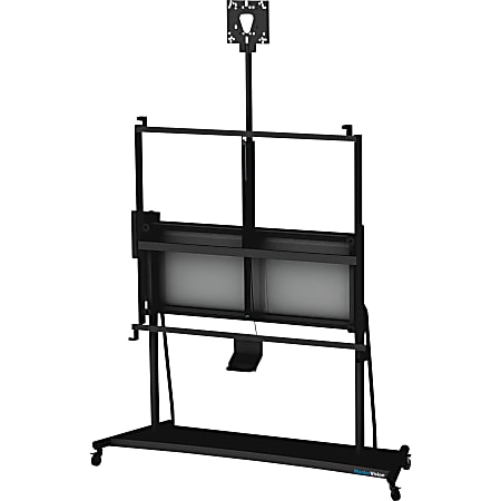 MasterVision® Evolution Mobile IWB Stand, 86"H x 59"W x 55"D, Black/Tan