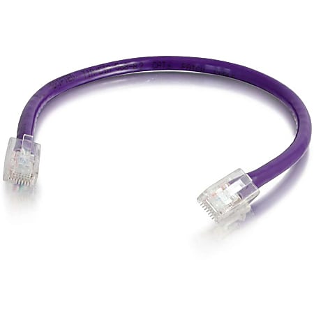 C2G 75 ft Cat6 Non Booted UTP Unshielded Network Patch Cable - Purple - 75 ft Category 6 Network Cable for Network Device - First End: 1 x RJ-45 Network - Male - Second End: 1 x RJ-45 Network - Male - Patch Cable - Purple - 1 Each