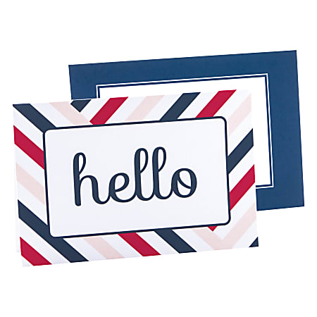 See Jane Work® Hello Cards, 4" x 6", Multicolor, Pack Of 6