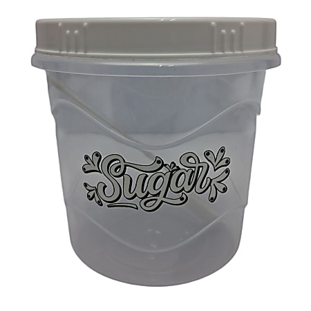 Cocina Criolla Small Coffee And Sugar Container With Spoon, 5-7/16”H x 5-1/2”W x 5-1/2”D, Total Qty 1