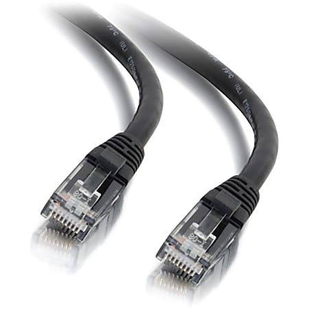 C2G 15ft Cat6 Ethernet Cable - Snagless Unshielded (UTP) - Black - Category 6 for Network Device - RJ-45 Male - RJ-45 Male - 15ft - Black