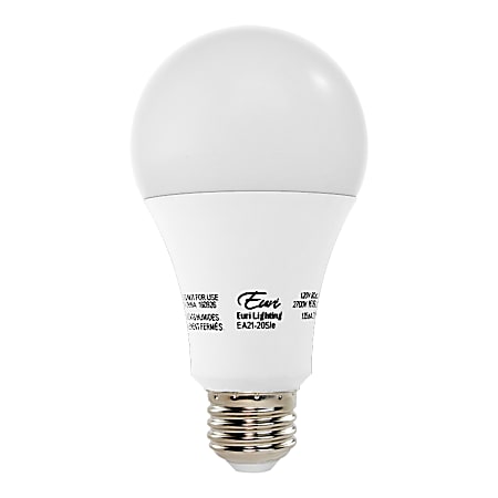 Euri A21 LED Light Bulb, 1600 Lumen, 16 Watt, 2,700K/Warm White, 1 Each