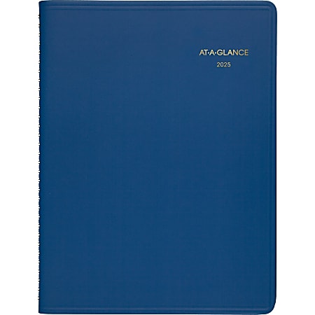 2025 AT-A-GLANCE® Weekly Appointment Book Planner, 8-1/4" x 11", Blue, January 2025 To December 2025, 7094020