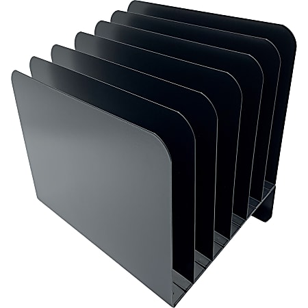Huron Slanted Vertical Slots Desktop Organizer - 8 Compartment(s) - Vertical - 10