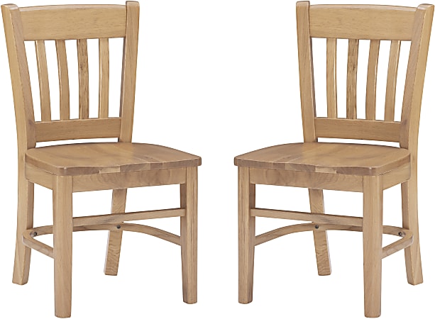 Linon Merrium Kids Chairs, Natural, Set Of 2 Chairs