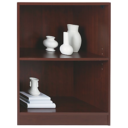 Realspace® Basic Bookcase, 2 Shelves, 30 1/8"H x 27 3/4"W x 11 1/2"D, Classic Cherry