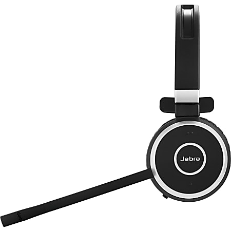 Jabra Evolve 65 Headset Mono USB Type A Wireless Bluetooth 98.4 ft Over the head Binaural Ear cup Noise Cancelling Microphone Noise Canceling Black ODP Business Solutions