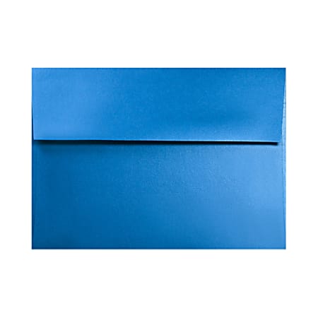 LUX Invitation Envelopes, #4 Bar (A1), Gummed Seal, Boutique Blue, Pack Of 50