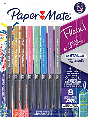 Paper Mate Flair Felt Tip Pens Bold And Medium Point 0.7 mm