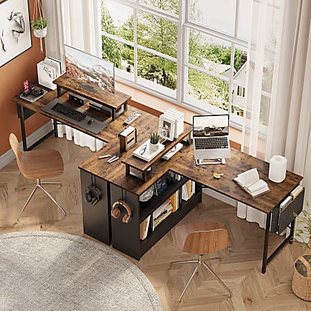 L shaped cheap art desk