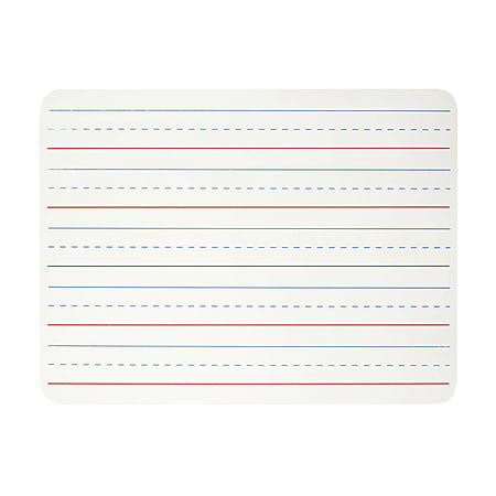 Charles Leonard Dry Erase Lap Board 1 Sided Lined 9 X 12 Pack Of