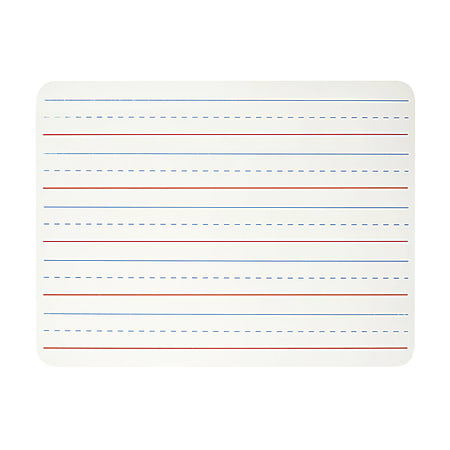 Charles Leonard Dry Erase Lap Board, 1-Sided Lined, 9" X 12", Pack Of 12