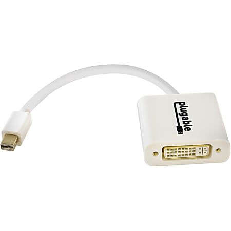Plugable Mini DisplayPort (Thunderbolt 2) to DVI Adapter - (Supports Mac, Windows, Linux Systems and Displays up to 1920x1200@60Hz, Passive)